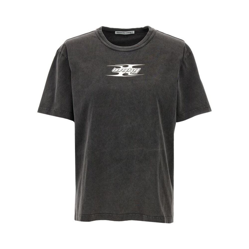T BY ALEXANDER WANG Gray Cotton Women's T-Shirt
